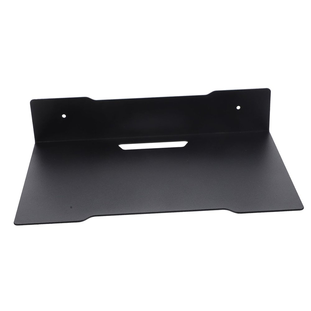 Lurrose Black Heavy-Duty Wall Mount Bracket for Cameras Projectors and Routers Adjustable Size Easy Installation Suitable for Home and Office Use