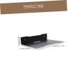 Lurrose Black Heavy-Duty Wall Mount Bracket for Cameras Projectors and Routers Adjustable Size Easy Installation Suitable for Home and Office Use view 2
