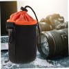 NUOBESTY Waterproof Camera Lens Bag Thickened Plush Lens Pouch for DSLR Drawstring Storage Case for Outdoor Photography view 2