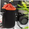 NUOBESTY Waterproof Camera Lens Bag Thickened Plush Lens Pouch for DSLR Drawstring Storage Case for Outdoor Photography view 4