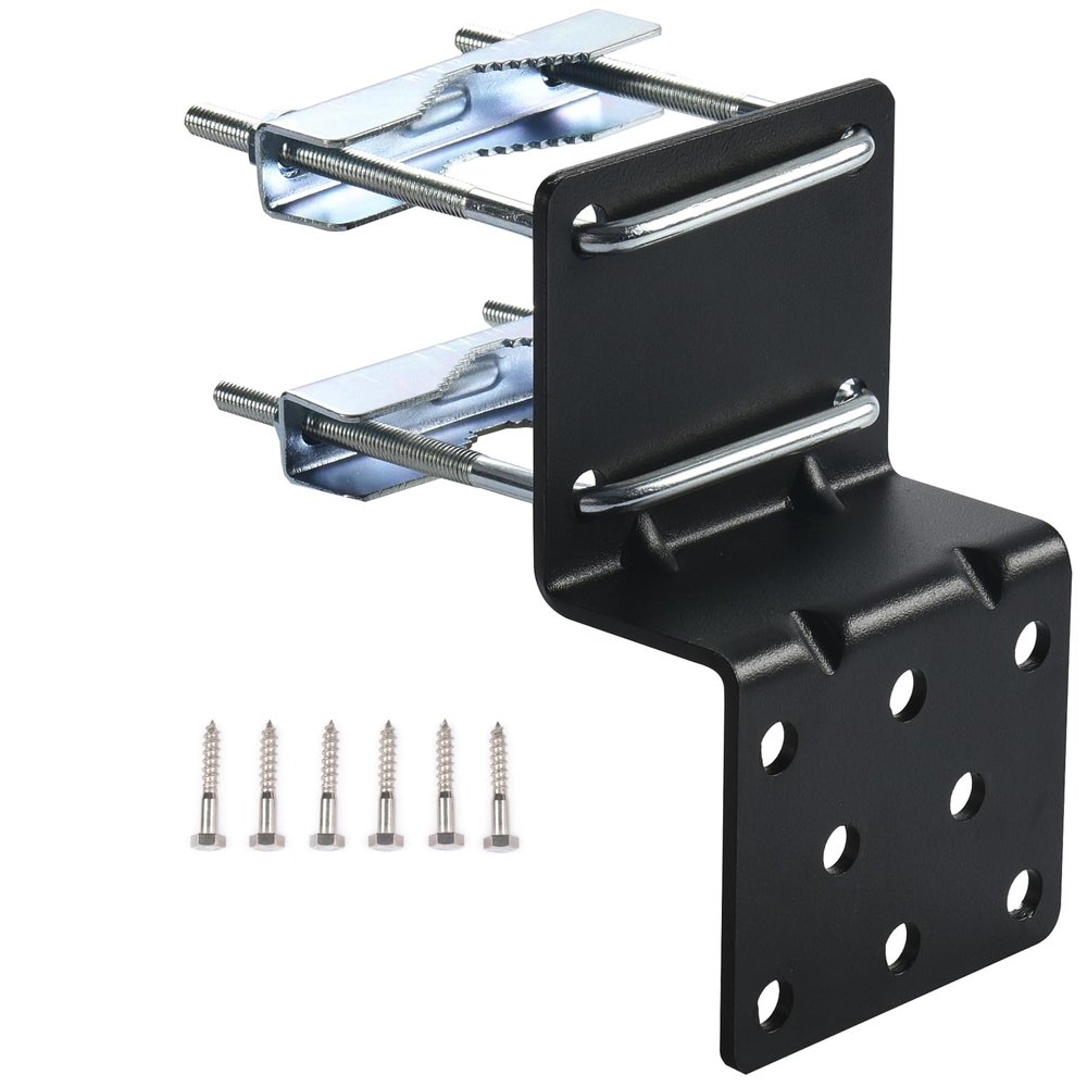 CEKAY Pole Mount Bracket with Clamp U-Bolts  Antenna Mount Hardware Accessories [Without Pole] for Outdoor Antenna Installation on Walls, Eaves, or Pole
