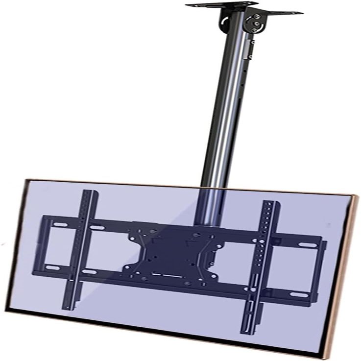 Adjustable Ceiling TV Mount Bracket TVs Full Motion Height Adjustable Swivel(1000-1500mm)