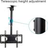 Adjustable Ceiling TV Mount Bracket TVs Full Motion Height Adjustable Swivel(1000-1500mm) view 3