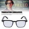 AI Translation Glasses, AI Translator Glasses Supports Over 100 Languages Real Time Translation, Smart Glasses Built in Microphone and Speaker, Smart Music Glasses for Business (Black) view 2