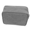 DIYEAH 5pcs Portable Earphone Organizer Bag for Travel Multi-functional Electronic Storage Case for Cables Chargers and Accessories Compact Grey Design for view 2