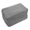 DIYEAH 5pcs Portable Earphone Organizer Bag for Travel Multi-functional Electronic Storage Case for Cables Chargers and Accessories Compact Grey Design for view 3
