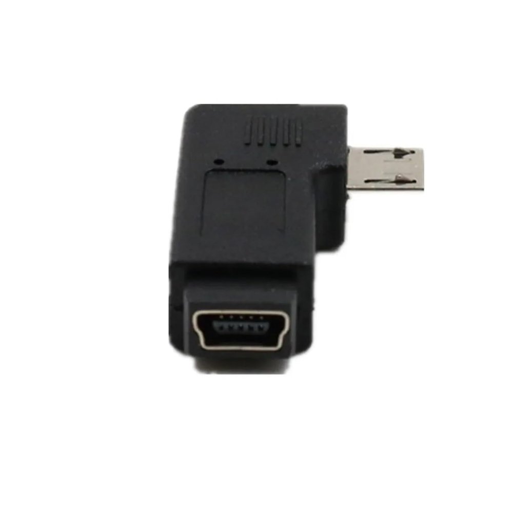 ZHANGLH 90 Degree Left Right Angle Adapter Mi*/cro USB Male to mi ni USB Female Adapter(Left)