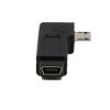 ZHANGLH 90 Degree Left Right Angle Adapter Mi*/cro USB Male to mi ni USB Female Adapter(Left) view 1