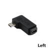 ZHANGLH 90 Degree Left Right Angle Adapter Mi*/cro USB Male to mi ni USB Female Adapter(Left) view 2