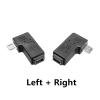 ZHANGLH 90 Degree Left Right Angle Adapter Mi*/cro USB Male to mi ni USB Female Adapter(Left) view 3
