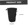 DIYEAH 4pcs Portable Camera Lens Protector Case Drawstring Closure Water Resistant Dry Bag for Bag Dslr Camera Lens Storage Pouch view 2