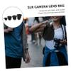 DIYEAH 4pcs Portable Camera Lens Protector Case Drawstring Closure Water Resistant Dry Bag for Bag Dslr Camera Lens Storage Pouch view 3