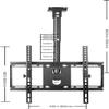 Ceiling TV Mount Stand - Adjustable Ceiling TV Mount Bracket Fits 40-55 Inch TVs Tilt Telescopic(0.71.5m) view 2