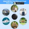 Mini GPS Tracker for Vehicles (for Android), Hidden Car Location Tracker w/Magnetic Case, Mini Hidden Item Finder Global Tracking Car Locator for Android Google Find Hub No Monthly Fees, Black view 3