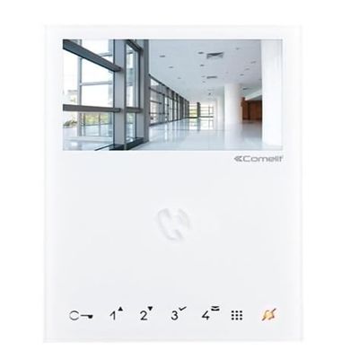 6722W Mini Handsfree BM Monitor for VIP System, White