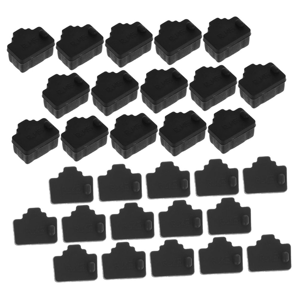 NUOBESTY 50pcs Network Cable Interface Dust Plug Cap Pc Dust Cover Ethernet Port Plug
