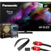 Panasonic TV-65Z85AP Z85 65" OLED 4K UHD Smart Fire TV (2024) Bundle with WN10 Neck Speaker, CPS Exclusive 26 Month Protection, 2X HDMI Cable & Deco Gear Complete Home Theater Beginner's Guidebook view 1