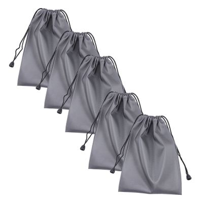 DIYEAH 6pcs Tarpaulin Bag Cell Phone Charger Organizer Pouch for Electronics Travel Packing Handle