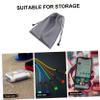DIYEAH 6pcs Tarpaulin Bag Cell Phone Charger Organizer Pouch for Electronics Travel Packing Handle view 3