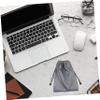 DIYEAH 6pcs Tarpaulin Bag Cell Phone Charger Organizer Pouch for Electronics Travel Packing Handle view 4