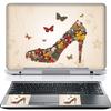 11.6 12 Inch Laptop Skin Sticker Cover Premium Sticker Cover Art Decal Decorative (Included 2 Wrist Pad Skins) - Butterfly High Heel view 1