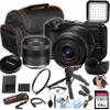 Canon EOS R50V 24.2MP APS-C CMOS Sensor Mirrorless Camera with 14-30mm Lens + 64GB Memory, LED Video Light, Case, Gripster Tripod, and More (Essential Bundle) (Renewed) view 1