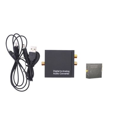 1pcs 192KHz Digital To Analog Audio Converter Digital Coaxial SPDIF To Analog 3.5mm Jack Optical To L/R DAC Decoder