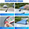 SSZIXIAN Shark Fin Antenna Cover for KIA Forte 3.Gen 2018 2019 2020 2021, Car Shark Fin Cover Waterproof Dustproof Fashion Car Accessories,Red view 3