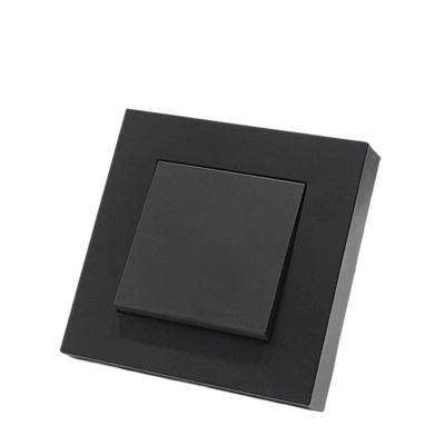 RBFRZGSU 1pcs Frosted Wall Rocker Switch Flame Retardant Plastic Panel Double Button 2 Gang 1 Way Light Wall Switch On and Off AC(1 Gang 1 Way Switch)