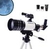 Kids 70mm Refractor cope for Astronomy Beginners, 300mm Focal Length, Portable Camping, Adjustable Tripod, Easy Setup, Children to Explore Space and Stars view 1