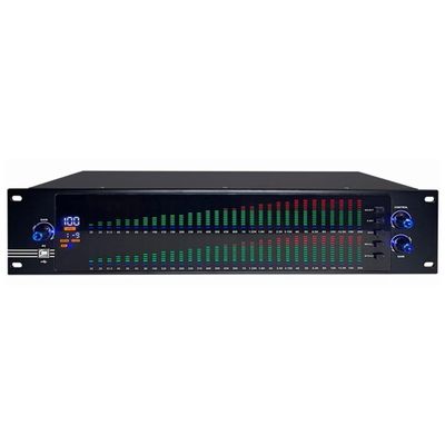 Audio Digital Equalizer,31-Band Stereo Graphic Equalizer, LED Spectrum Display, 10 Preset Effects,Signal Processors for Recording Studio(2)