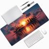Landscape Mouse Pad, Gaming Mouse Pad 32x16in, Desk Mat with Stitched Edges, Large Mousepad Waterproof, Gaming Accessories Keyboard Mat, Office Desk Accessories, for Gamer Computer Office, Pink 3-8531 view 3