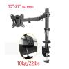 BEGWVDJTP DL-M902-140 Swivel Grommet Clamp Base Steel Single 10" - 27" Monitor Desk Stand Dual Arm Desk Support 0-9.9 kg view 3
