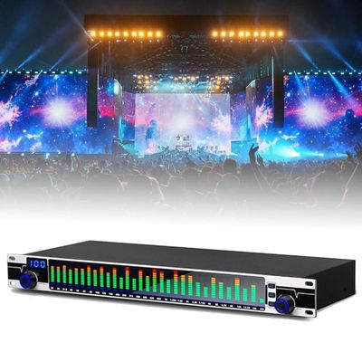 Audio Digital Equalizer,31-Band Stereo Graphic Equalizer,LED Spectrum Display,DSP Processing Chip,Signal Processors for Recording Studio