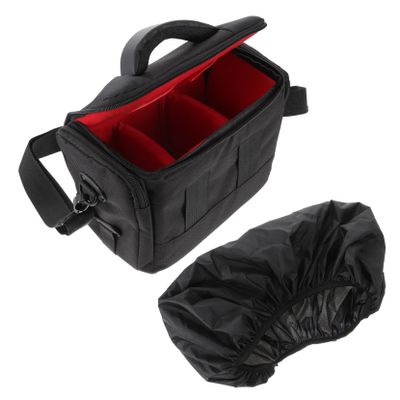 Lurrose Shockproof Camera Bag Shoulder Strap Padded Lens Case for and Accessories Design for Travel and Outdoor Use