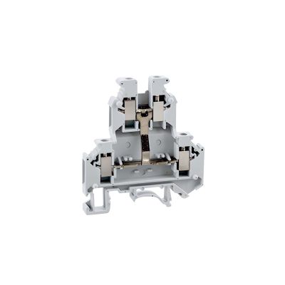 UKK 3-PV 5 Pcs Din Rail Terminal Block Screw Connection Electrical Double Levels Wire Conductor Distribution Block UKK3-PV