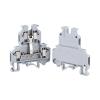 UKK 3-PV 5 Pcs Din Rail Terminal Block Screw Connection Electrical Double Levels Wire Conductor Distribution Block UKK3-PV view 4