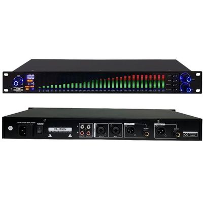 Audio Stereo Graphic Equalizer,31-Band Digital Equalizer,LED Spectrum Display,Noise Reduction,10 Preset Effects for Recording Studio(1)