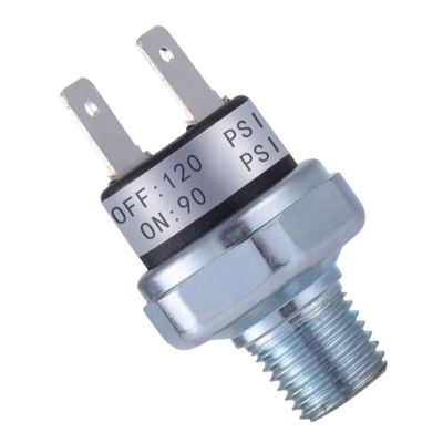 RBFRZGSU 1pcs 70-100/90-120PSI 110-140PSI Air Compressor Pressure Switch 1/4" NPT 12V/24V for Air Tank Aluminum Alloy Switch Control 120-150PS(Black)