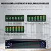 Audio Digital Equalizer,31-Band Stereo Graphic Equalizer, LED Spectrum Display, 10 Preset Effects,Signal Processors for Recording Studio(1) view 3