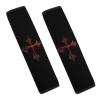 Bloody Iron Cross Car Seat Belt Cover Pad Soft Seatbelt Cushion Shoulder Strap Protector 2PCS view 1