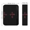 Bloody Iron Cross Car Seat Belt Cover Pad Soft Seatbelt Cushion Shoulder Strap Protector 2PCS view 2