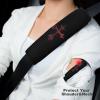 Bloody Iron Cross Car Seat Belt Cover Pad Soft Seatbelt Cushion Shoulder Strap Protector 2PCS view 4