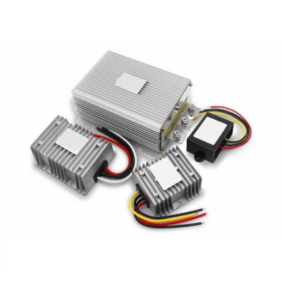 1pc 12v to 48v Step Up Converter 12vdc to 48vdc Voltage Stabilizer 1A to 20A Output Boost Power Converter(8A Aluminum)