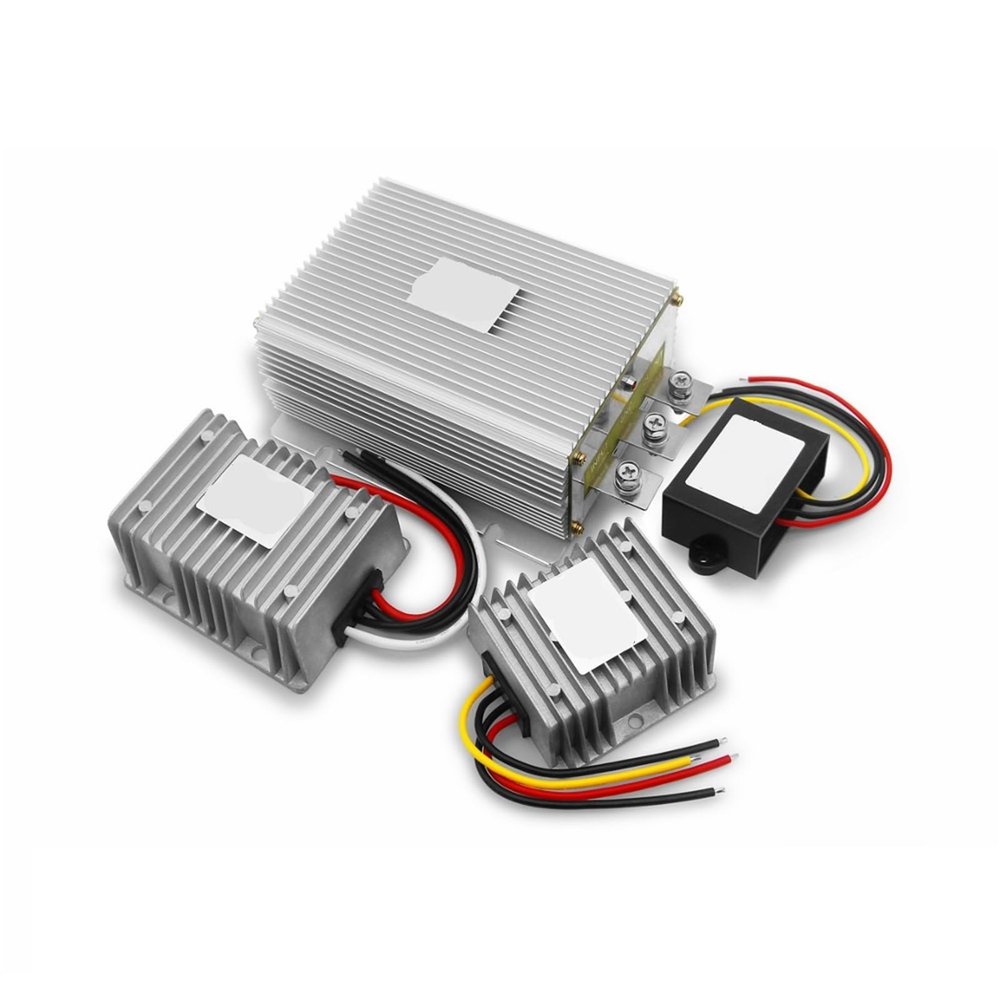 1pc 12v to 48v Step Up Converter 12vdc to 48vdc Voltage Stabilizer 1A to 20A Output Boost Power Converter(8A Aluminum)