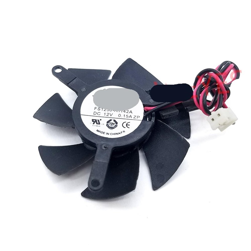 for FS1250-A1142A FS1250A1342A Graphics Card Cooling Fan DC12V 0.15A 48MM Cooler 2-Pin