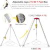 Rescue Tripod Heavy Duty Fire Fighting Tripod Confined SpaceConfined Space Tripod Portable Confined Space Hoist Tripod with Hand Winch & Safety Belt, Emergency Life Saving Lifting and Rescu view 3