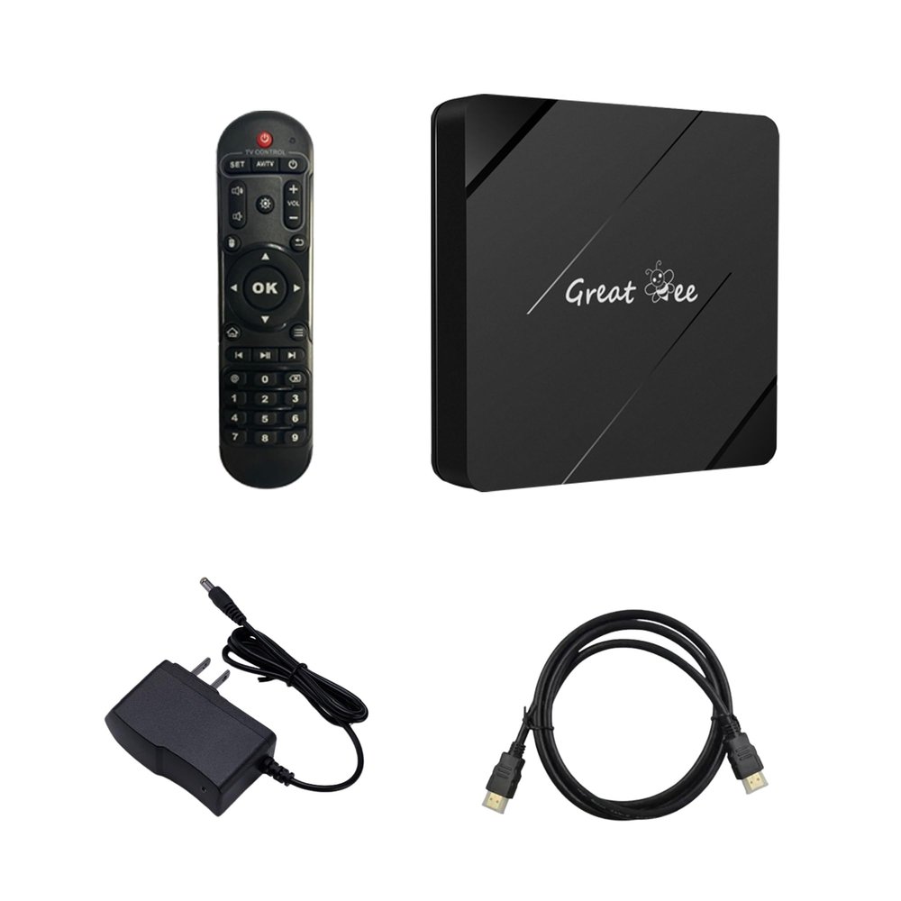Acum Great Bee Arabic Times Muslim 4K Ultra HD TV Box, Full Streaming Halal Player, 2GB RAM 16GB ROM, Dual-Band WiFi, H313 Chip - Senior-Friendly Design with Easy Remote