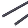 Door Drop Rod Gate Ground Latch Heavy Duty Solid Steel Black Powder Coated Thicker for Single Double Gate Fence Wood Door 18 Inch 2pcs view 4