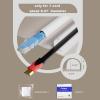 78" Silicone Cord Hider Wall Wall Cord Hider(1/4" Diameter) Cord Organizer Cord Covers Raceway Kit for Wires Hider Cable Management Under Desk W 0.54 H 0.39White view 2
